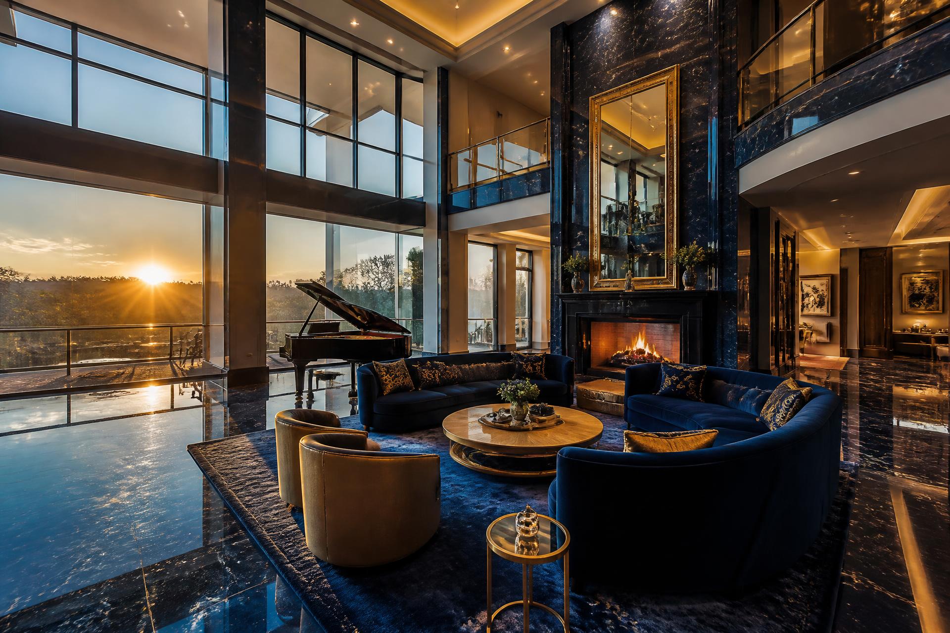 Luxury construction interior